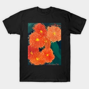 Orange Gum Flowers: Summer Days by Leah Gay T-Shirt